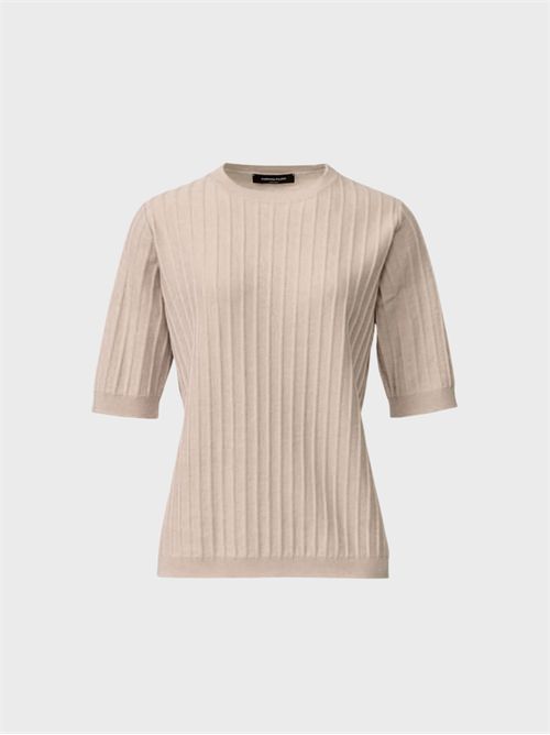 Platinum yarn crew-neck knit FABIANA FILIPPI | MAD216F490N1280167